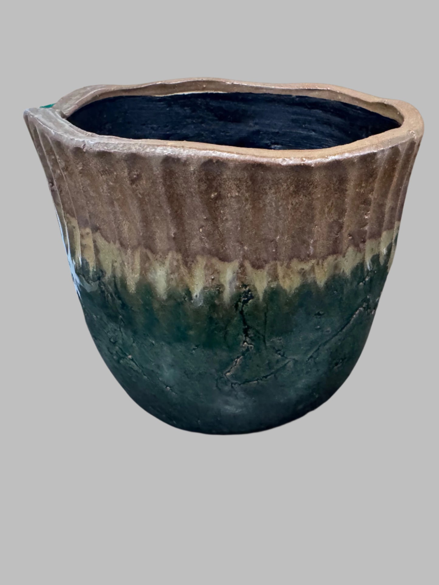 Primative glazed pot