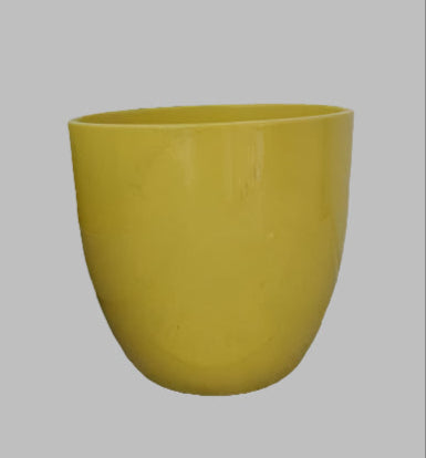 Sunny Yellow Glazed Pot