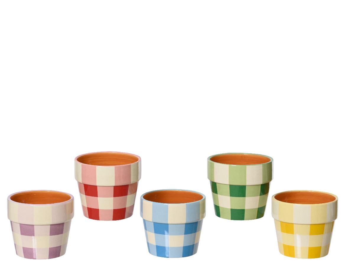 Checkerboard pot