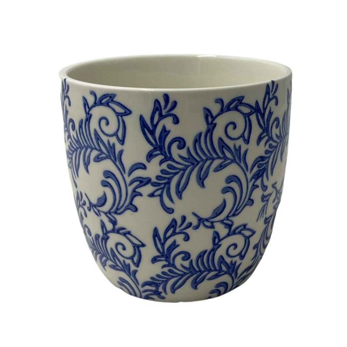 Blue Fleur pot
