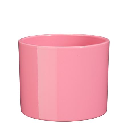 Era Gloss Ceramic Plant Pot – Pink or Orange – 15cm