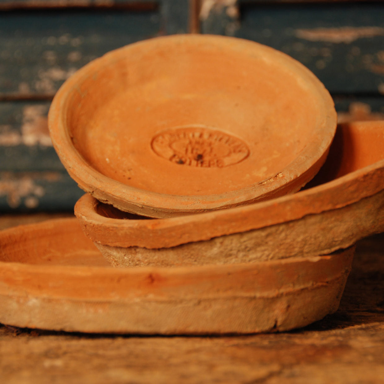 Aged Terracotta pots with drainage - Terra
