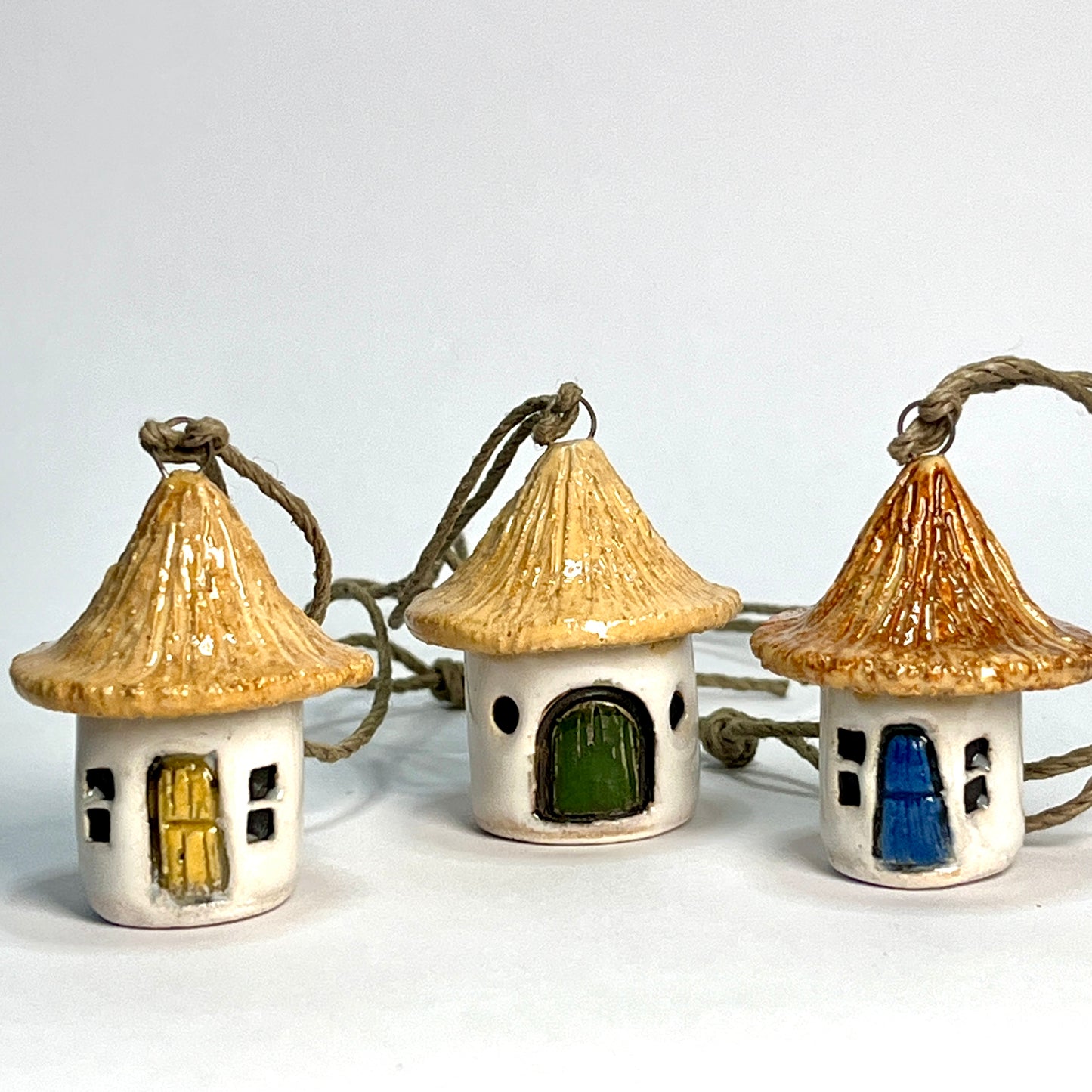 Hanging Tiny Ceramic House – Handmade in Bristol