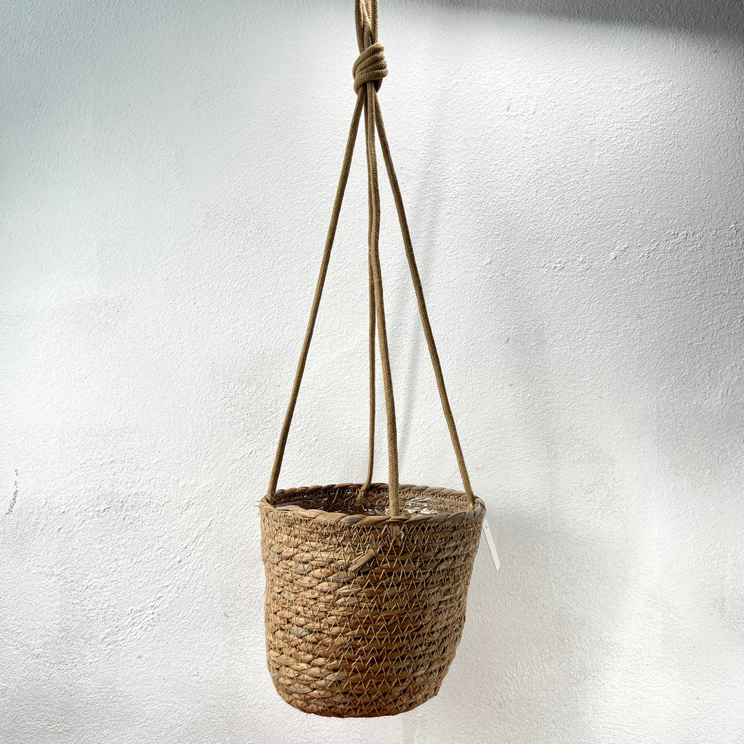Seagrass Laos Straw Hanging basket