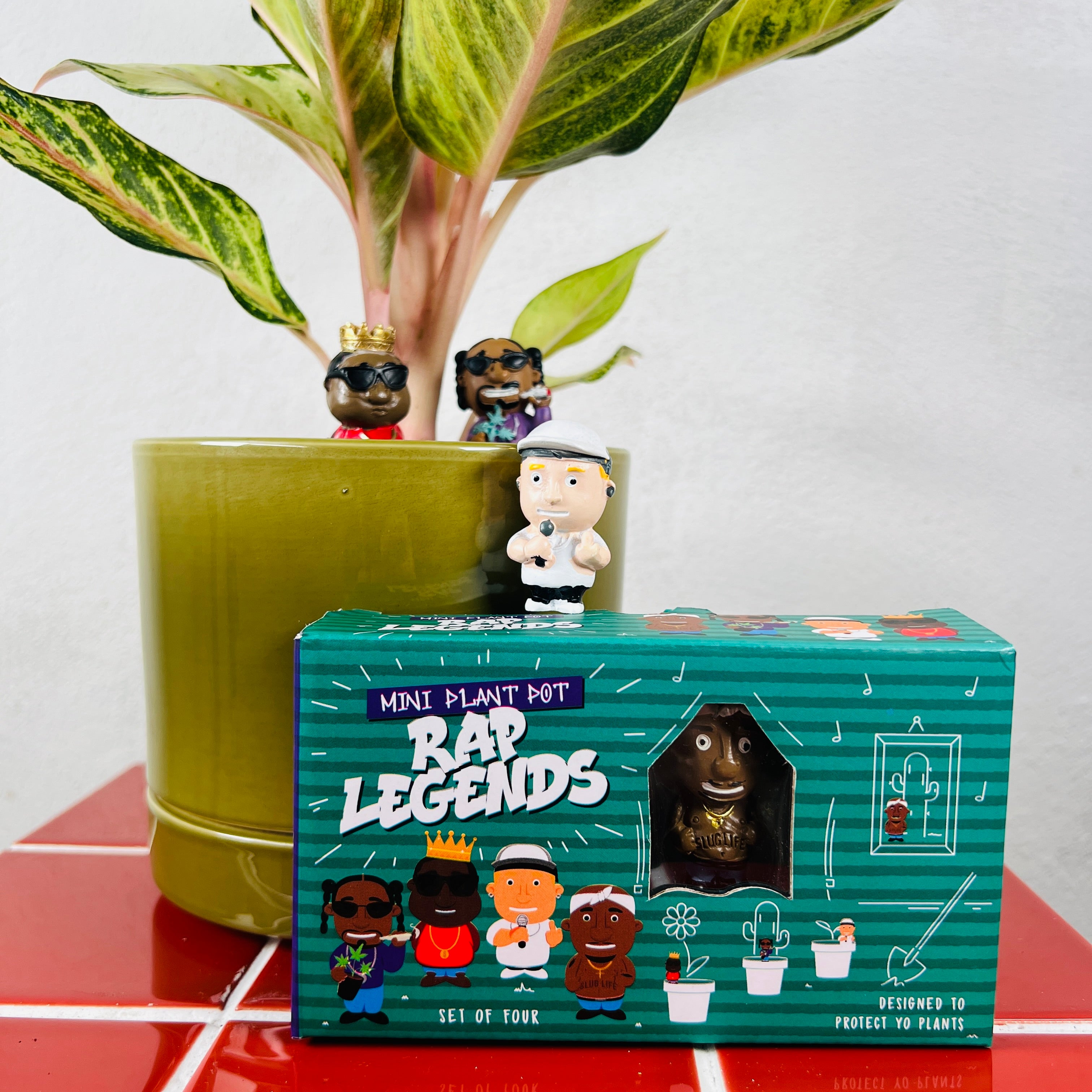 plant pot figures Mini Plant Pot Rap Legends – Set of 4