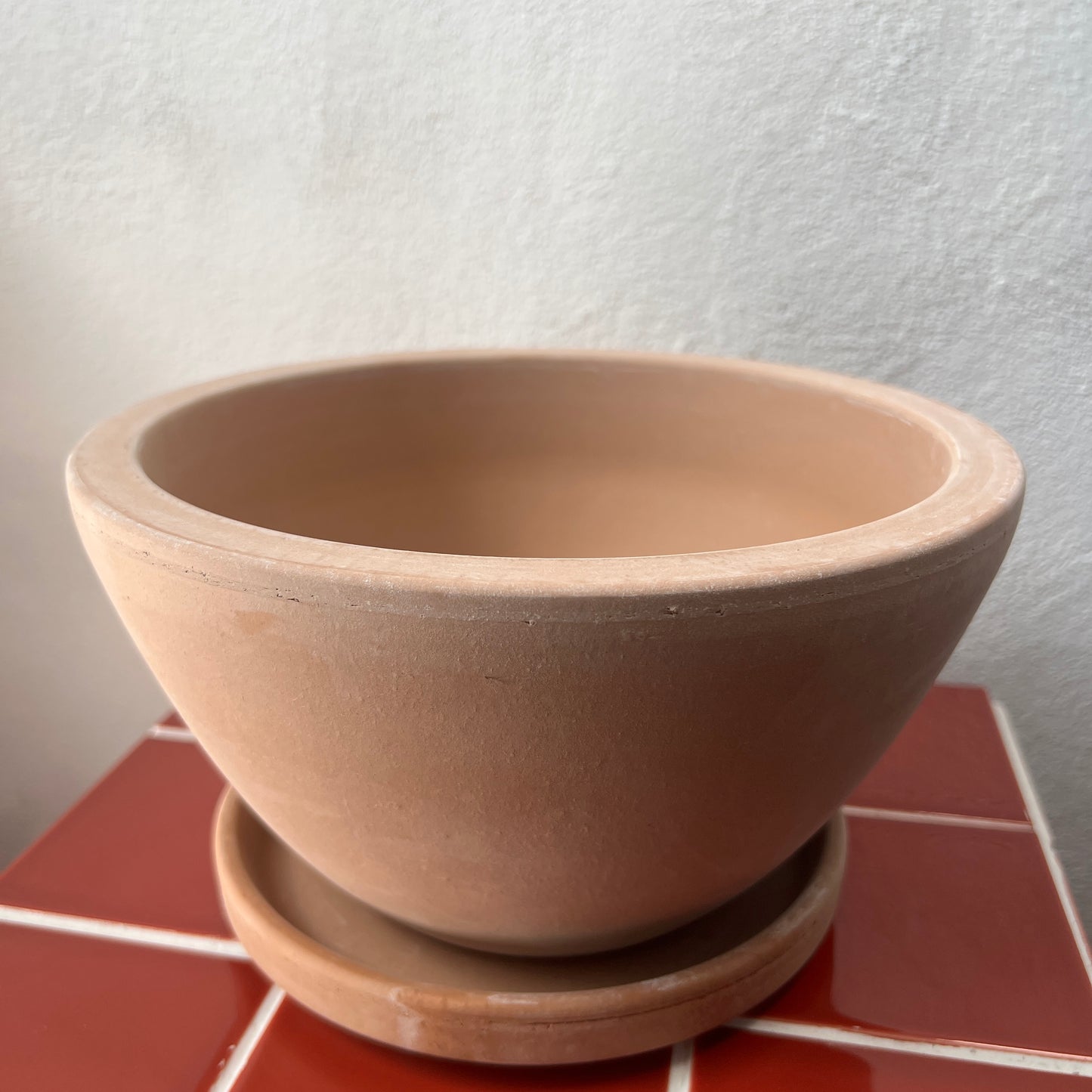 Terracotta Bowl With Saucer