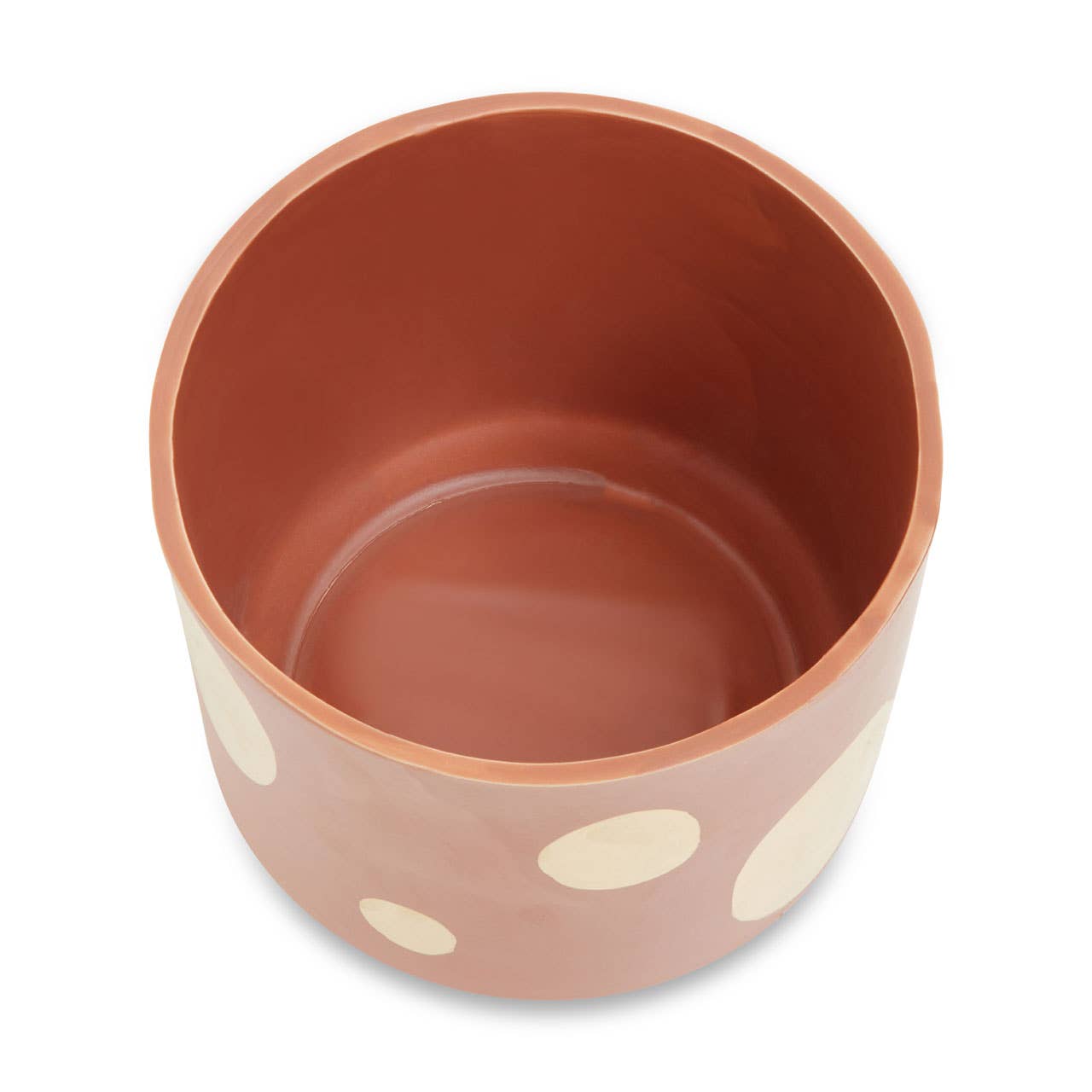 Yuri Terracotta Gold Spotted Planter