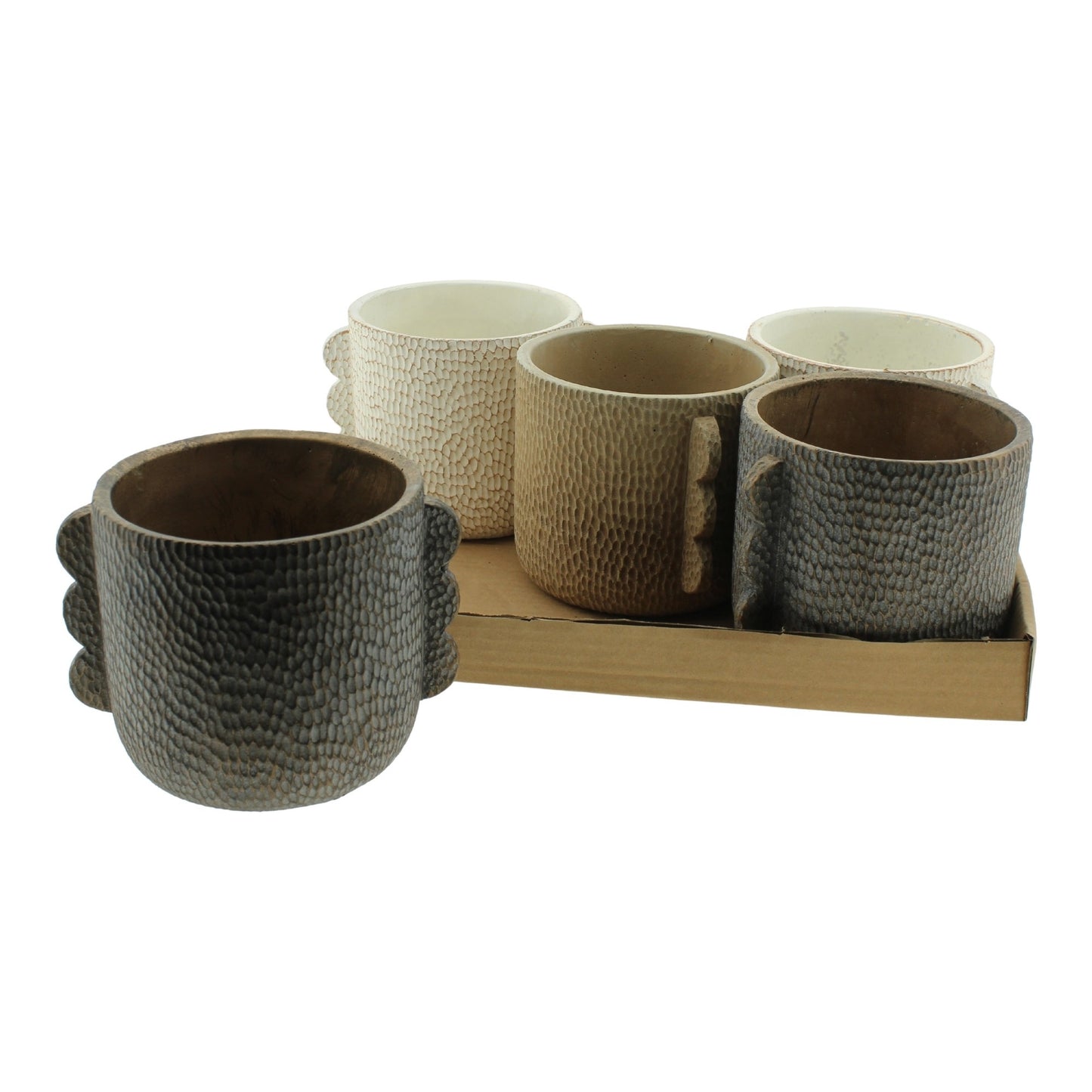 Ripple Handle Pot – Assorted Tones