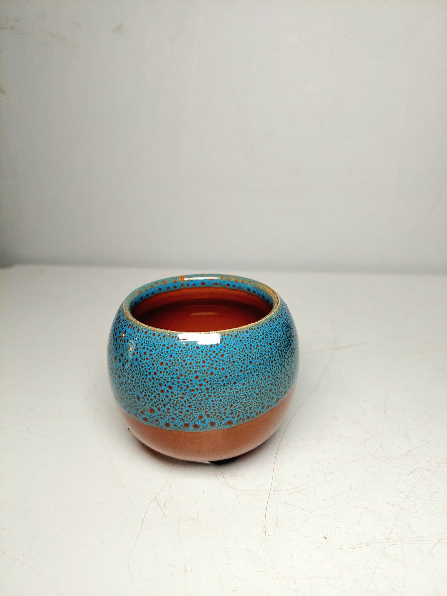 Mini Round Glazed Pot