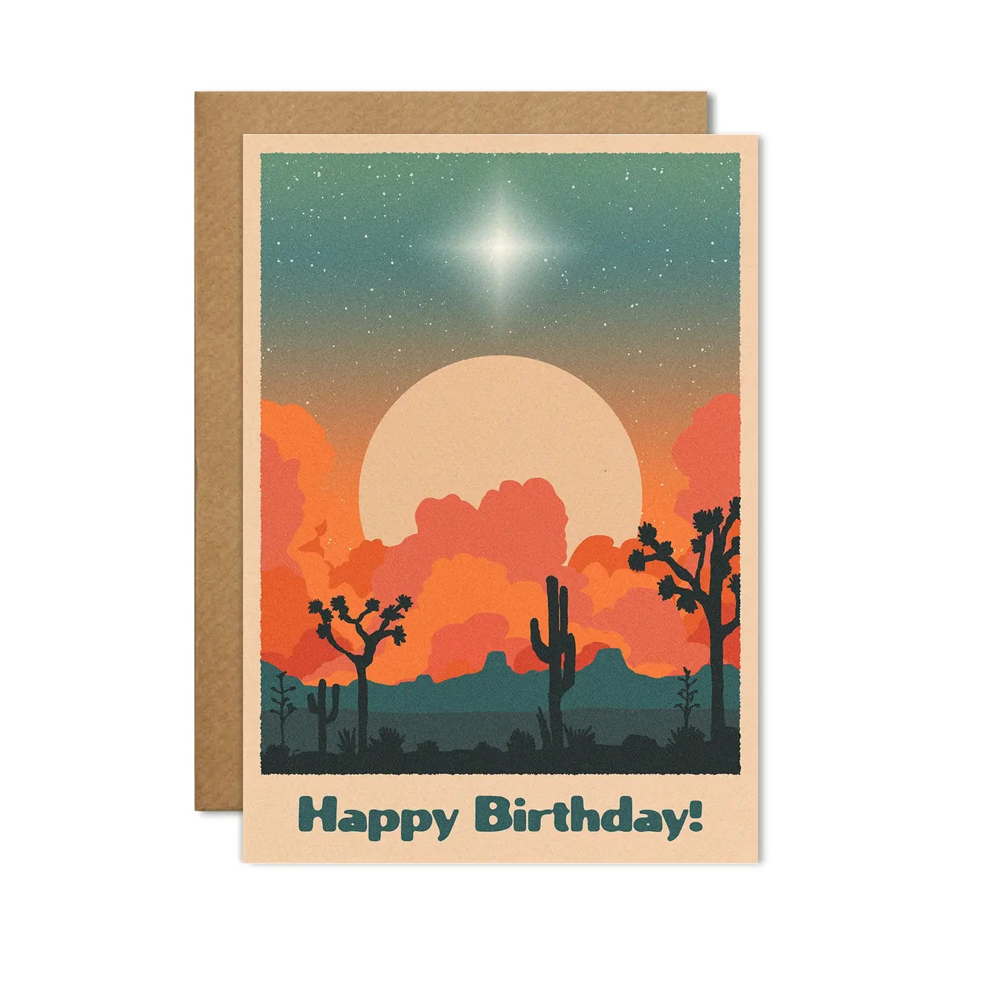 Happy Birthday 'Sunset' Card