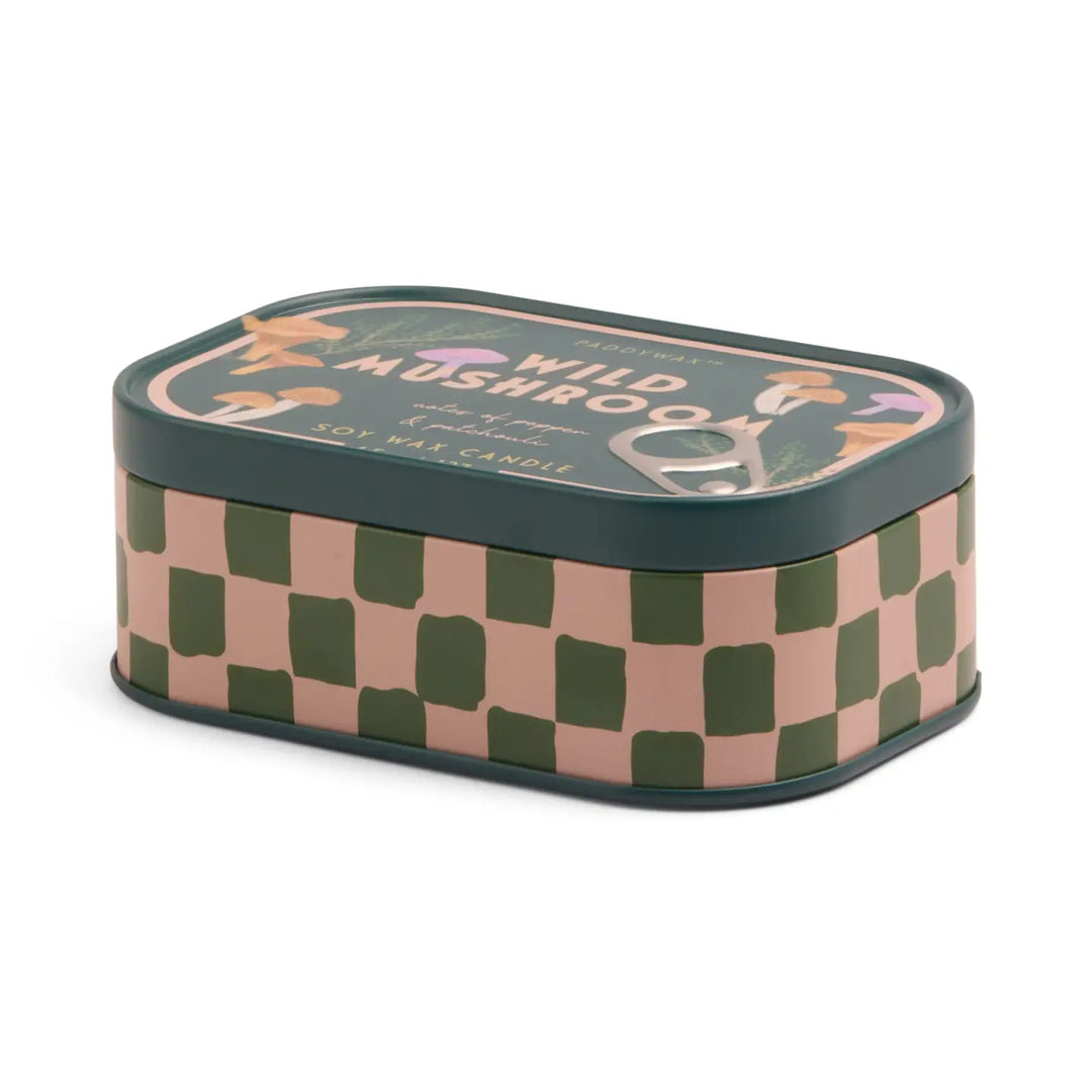 Wild Mushroom -  Bistro Mushroom Printed Tin Candle 4.5oz/127g