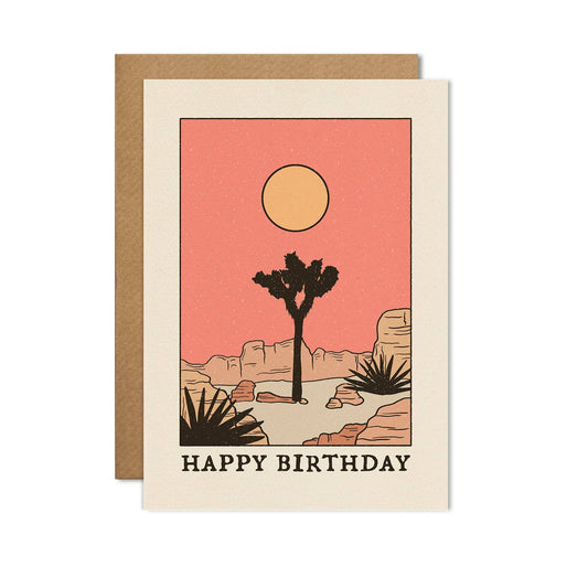 Happy Birthday Card Cacti