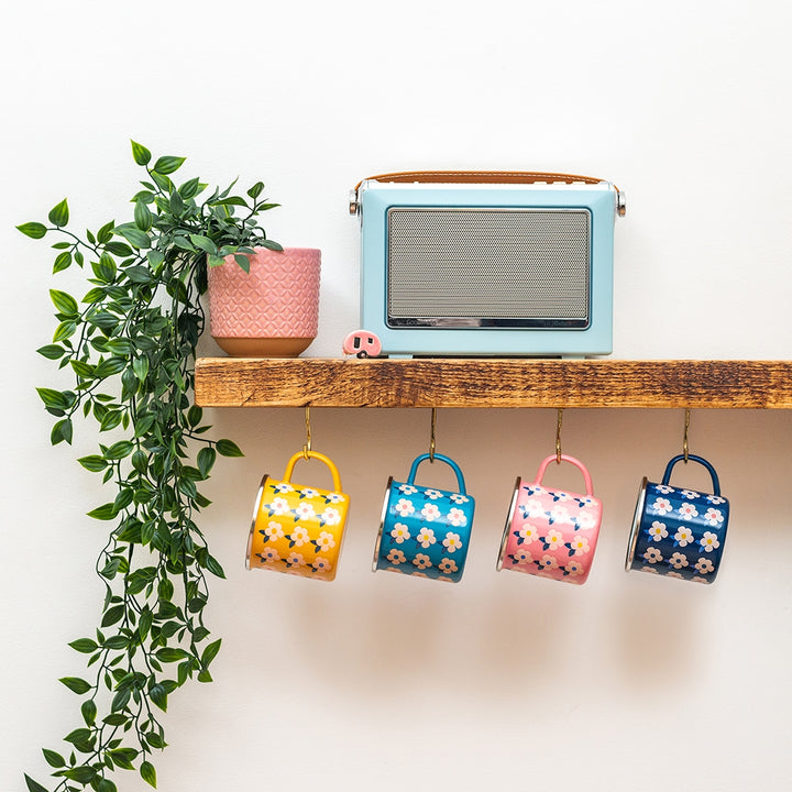 Enamel Mug - Colourful Retro Gift Cute