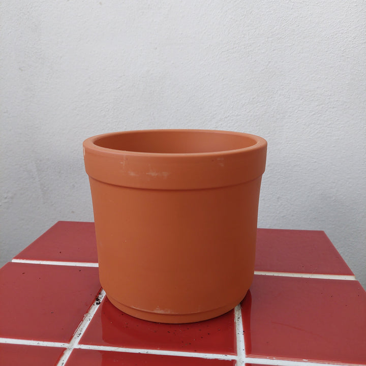 Terracotta Cylinder Pot D13×H14cm – Natural Clay
