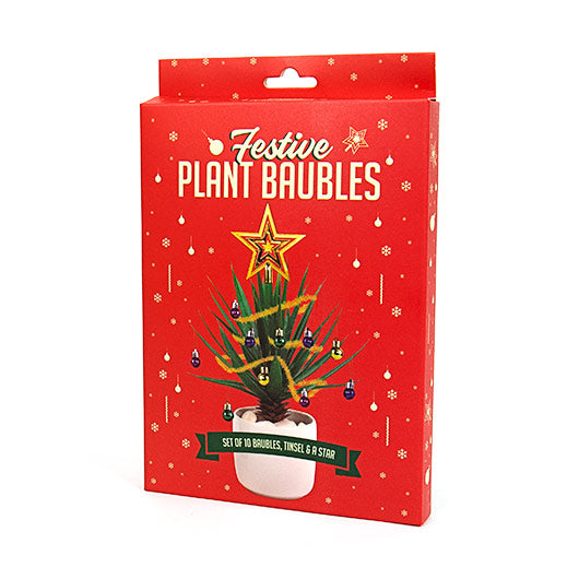 Festive Christmas Plant Baubles