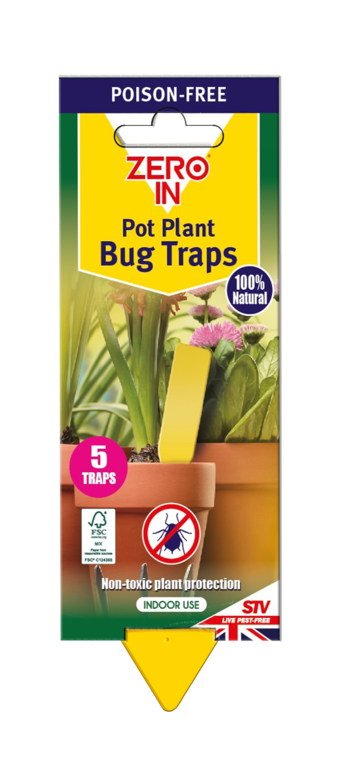 Zero In Pot Plant Bug Traps (5 Pack)