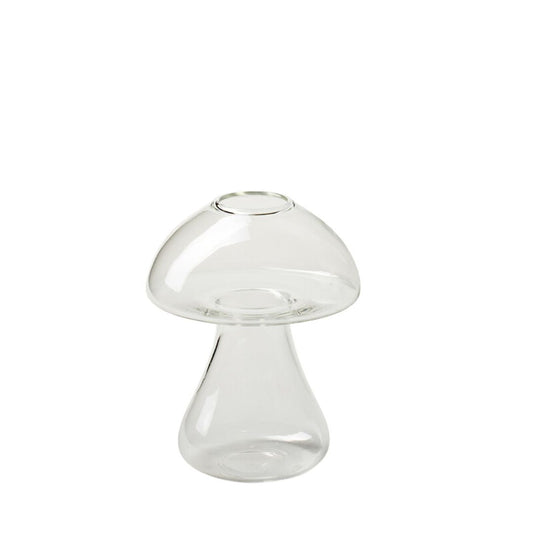 Glass mushroom vase