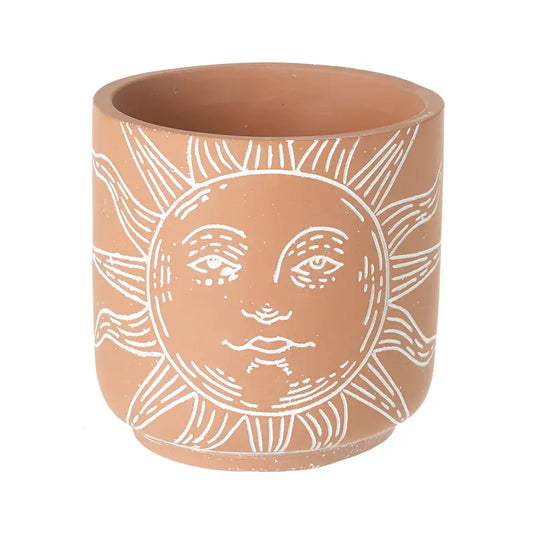 Terracotta Sunface Pot