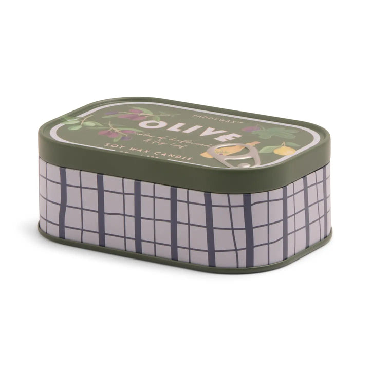 Fig Olive -  Bistro Olive Printed Tin Candle 4.5oz/127g