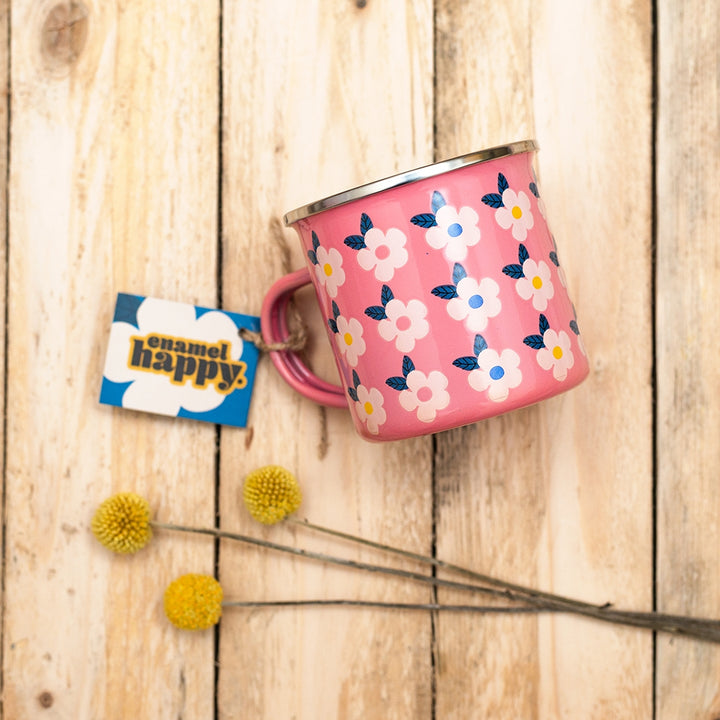 Enamel Mug - Colourful Retro Gift Cute