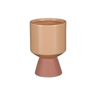 Estealla Orange Pedestal Pot