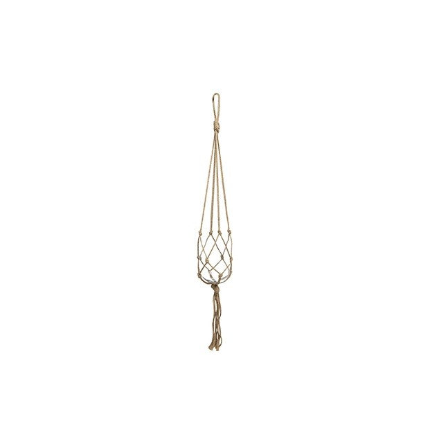 Macramé Plant Hanger 90cm – Natural Rope Hanging Pot Holder