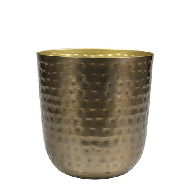Mayren Hammered Gold Pot – D20 x H22cm