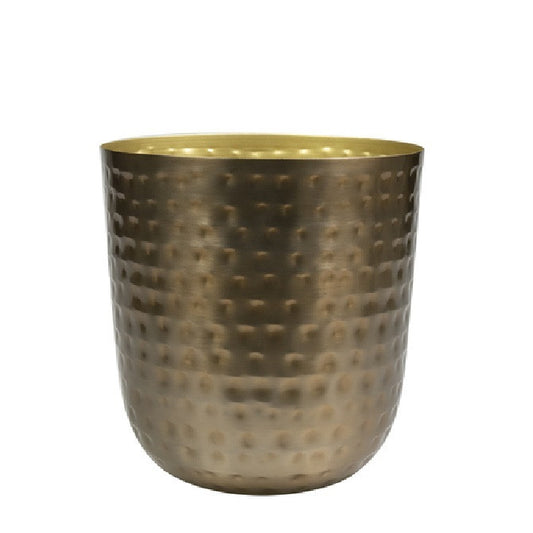 Mayren Hammered Gold Pot – D20 x H22cm