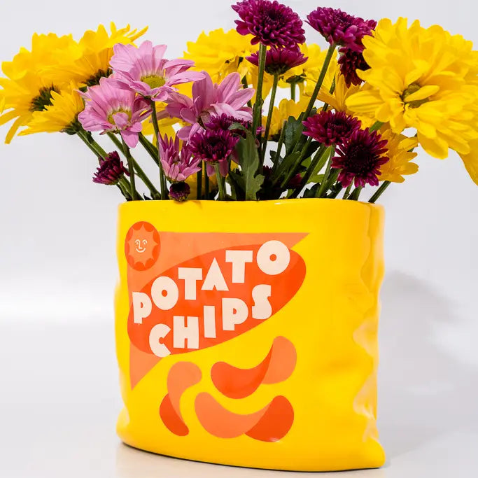 Ceramic Vase, Potato Chips