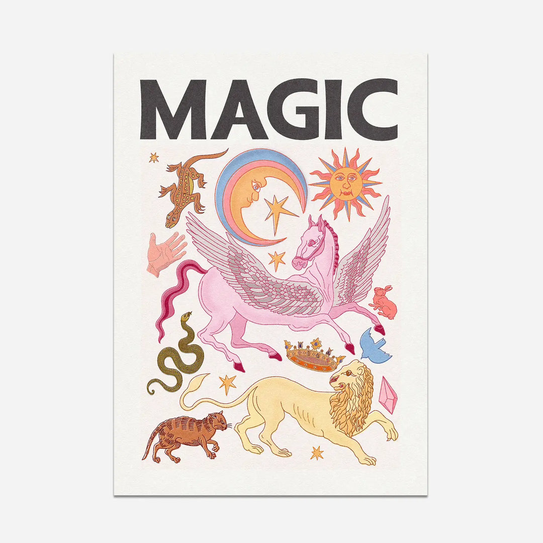 Magic Art Print – Mystical & Celestial A3 Wall Art
