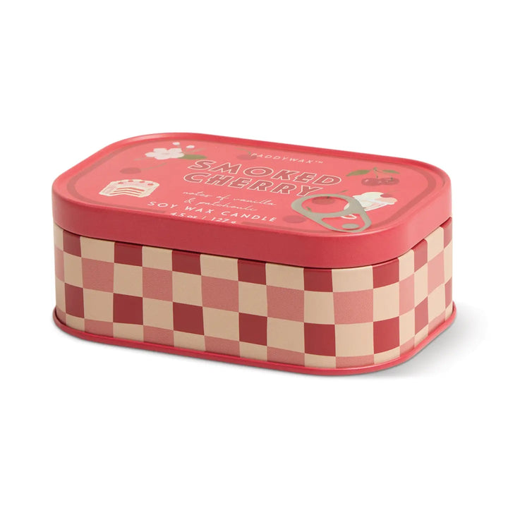 Smoked Cherry - Bistro Cherry Printed Tin Candle 4.5oz/127g