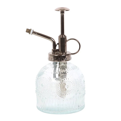 Clear Patterned Glass Plant Mister