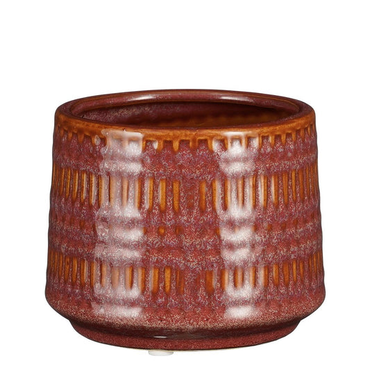 Lavia Red Ceramic Plant Pot