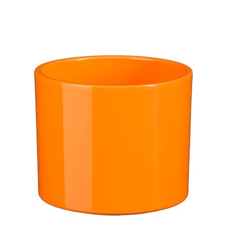 Era Gloss Ceramic Plant Pot – Pink or Orange – 15cm