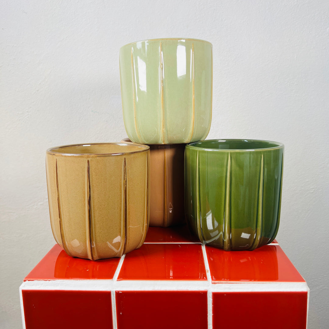 Mimesis Textured Ceramic Plant Pot | Indoor Planter