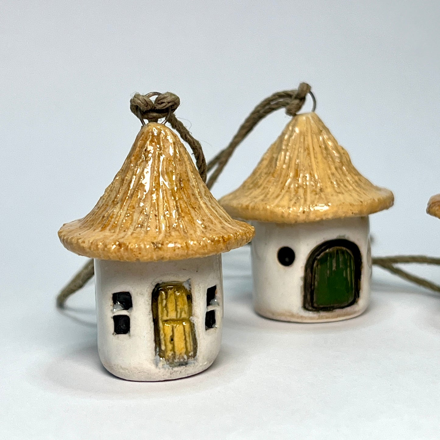 Hanging Tiny Ceramic House – Handmade in Bristol