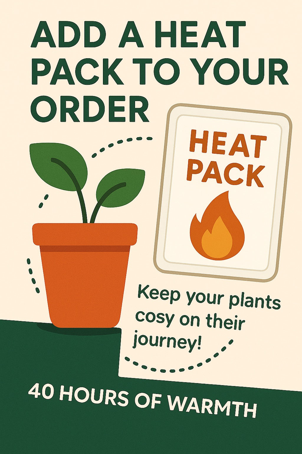 Add a Heat Pack for Shipping – Keep Your Plants Warm in Winter