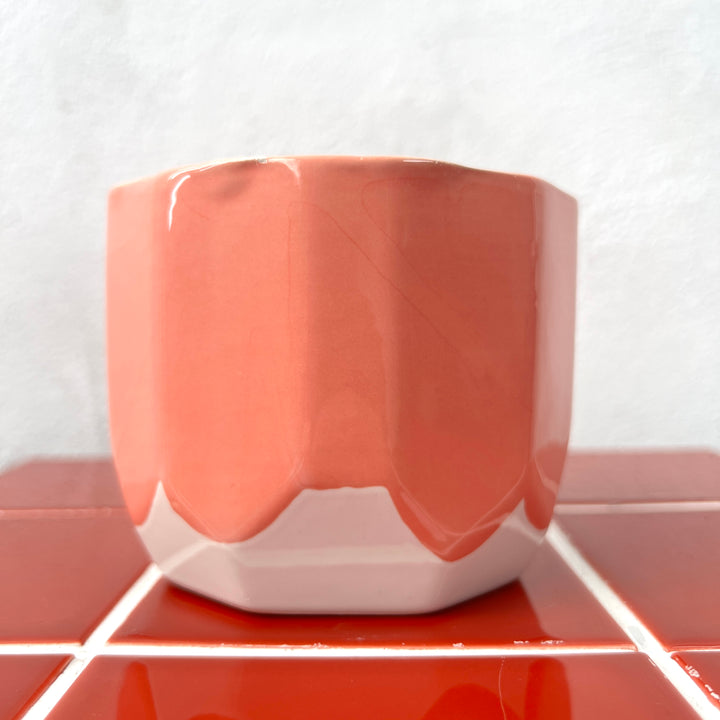 Pot Dolomite D10.7 x H8.7cm – Pink, Orange & Yellow