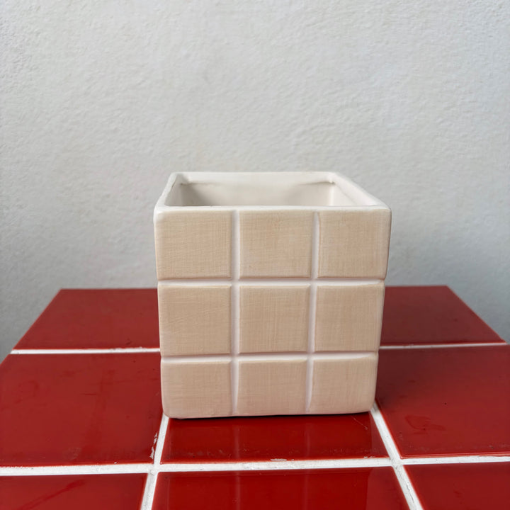 Cube Tile Ceramic Pot – 10cm