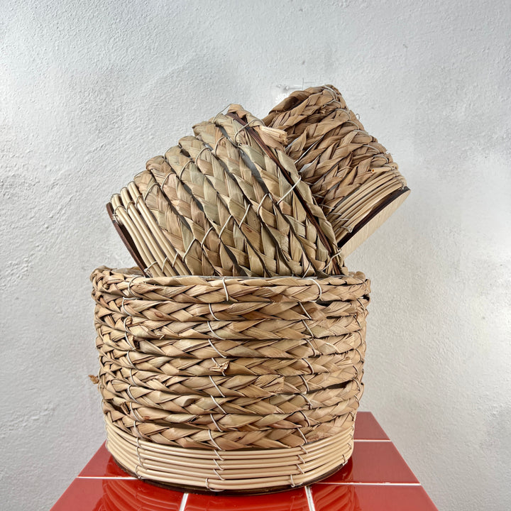 Natural Round Woven Basket