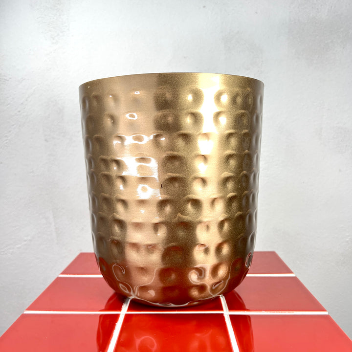 Mayren Hammered Gold Pot – D20 x H22cm