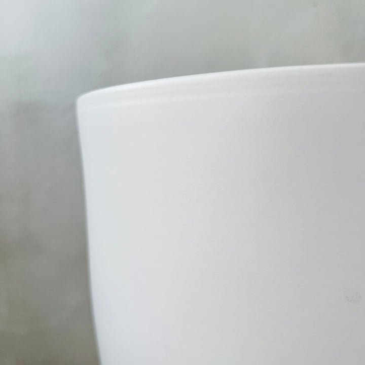 Dove White Ceramic Pot