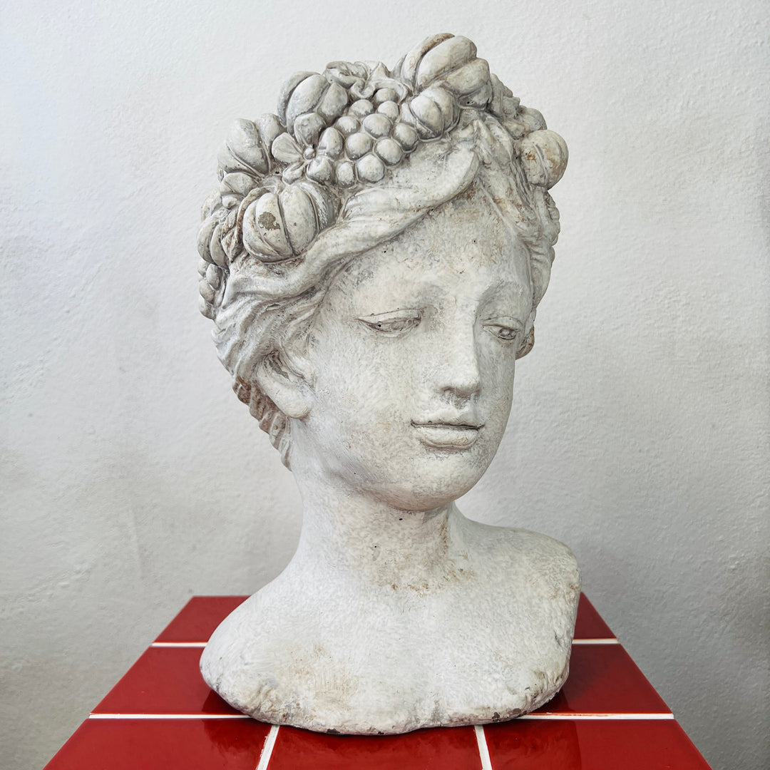 Concrete Fruit Face Pot