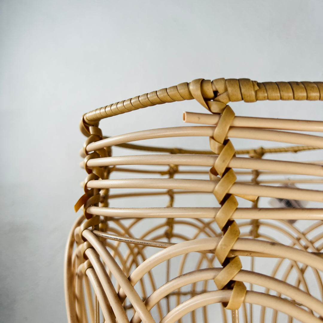 Faux “Rattan” Tripod Plant Stand