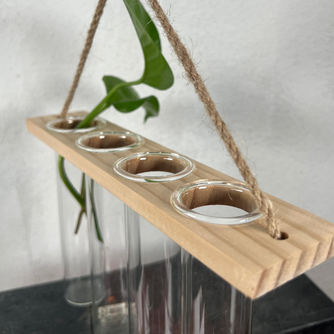 Hanging Test Tube Propagation Station – Small (FSC® Certified)  Description: