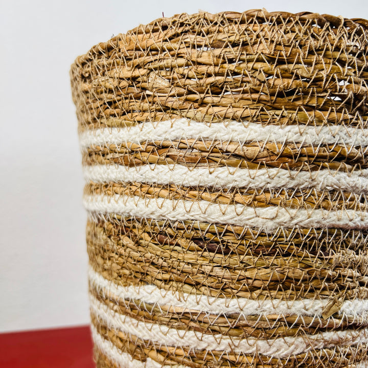 Conical Woven Pot – Natural