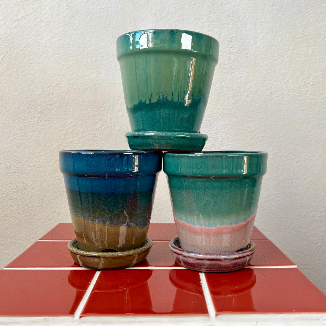 Madrid Pot – Mustard, Pink or Green | D11.5 × H11.5 cm