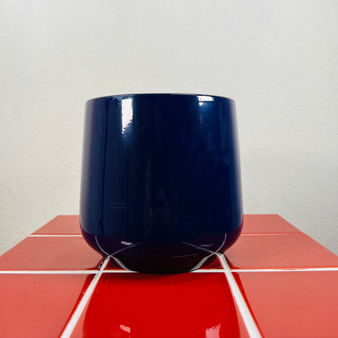 Midnight Blue Glazed Pot | D14 × H14 cm