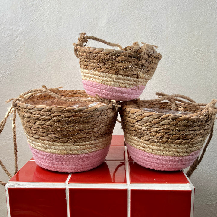 Makka Hanging Basket Purple Stripes