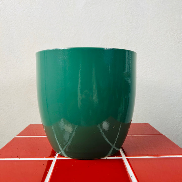 Green Glazed Ceramic Pot